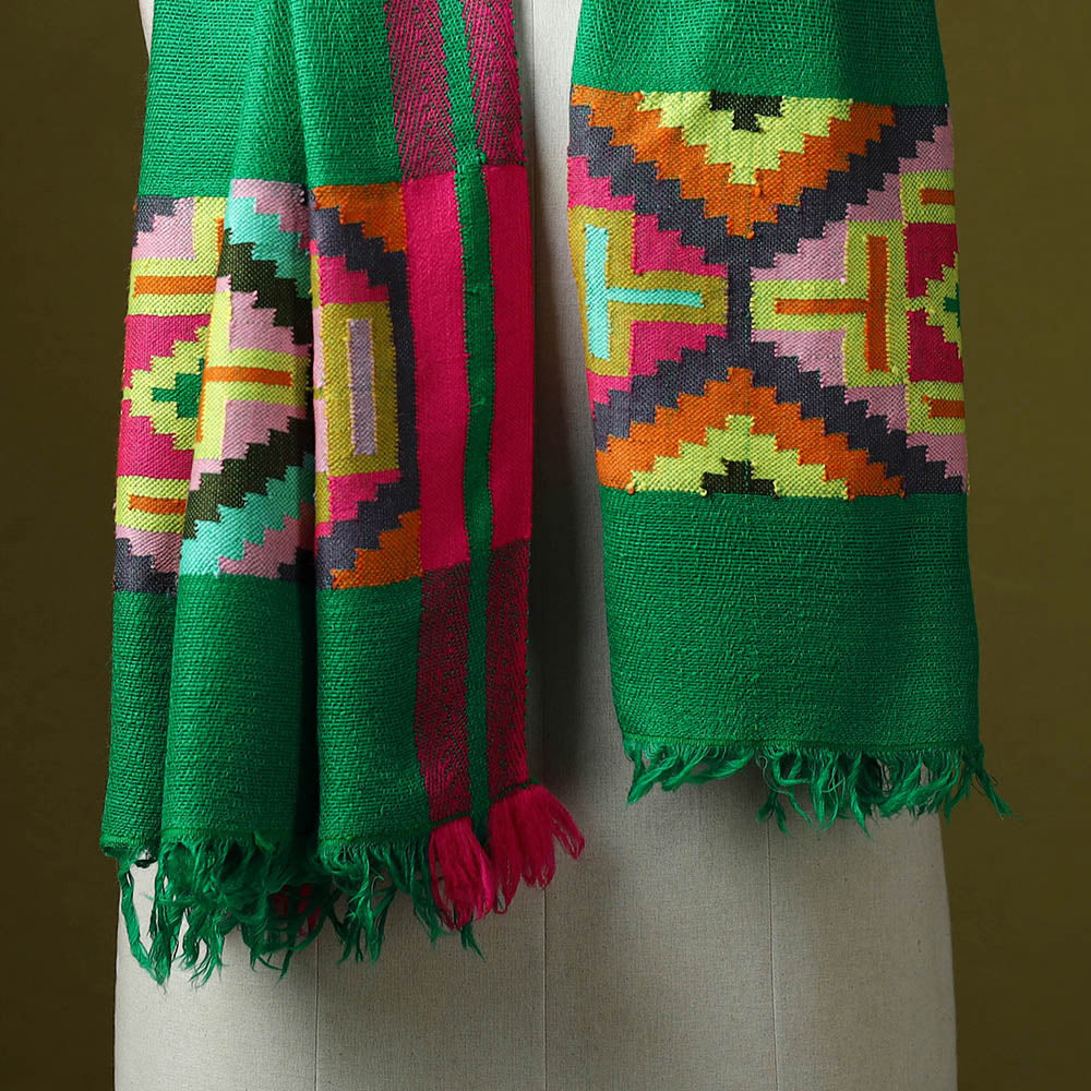 Himalayan handspun handwoven pure pashmina wool stole 19