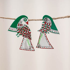  Madhubani Handpainted Wooden Earrings Online India 