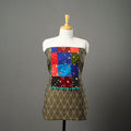 Green - ikat cotton unstitched kurta material