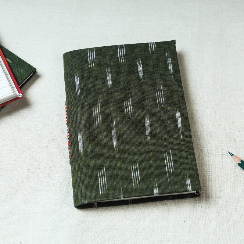  Ikat Fabric Cover Handmade Paper Notebook 