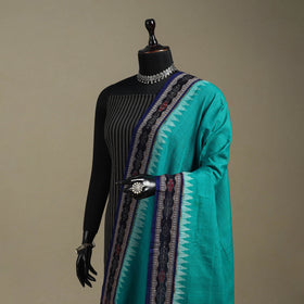 Green - ikat handloom cotton sambalpuri dupatta 53