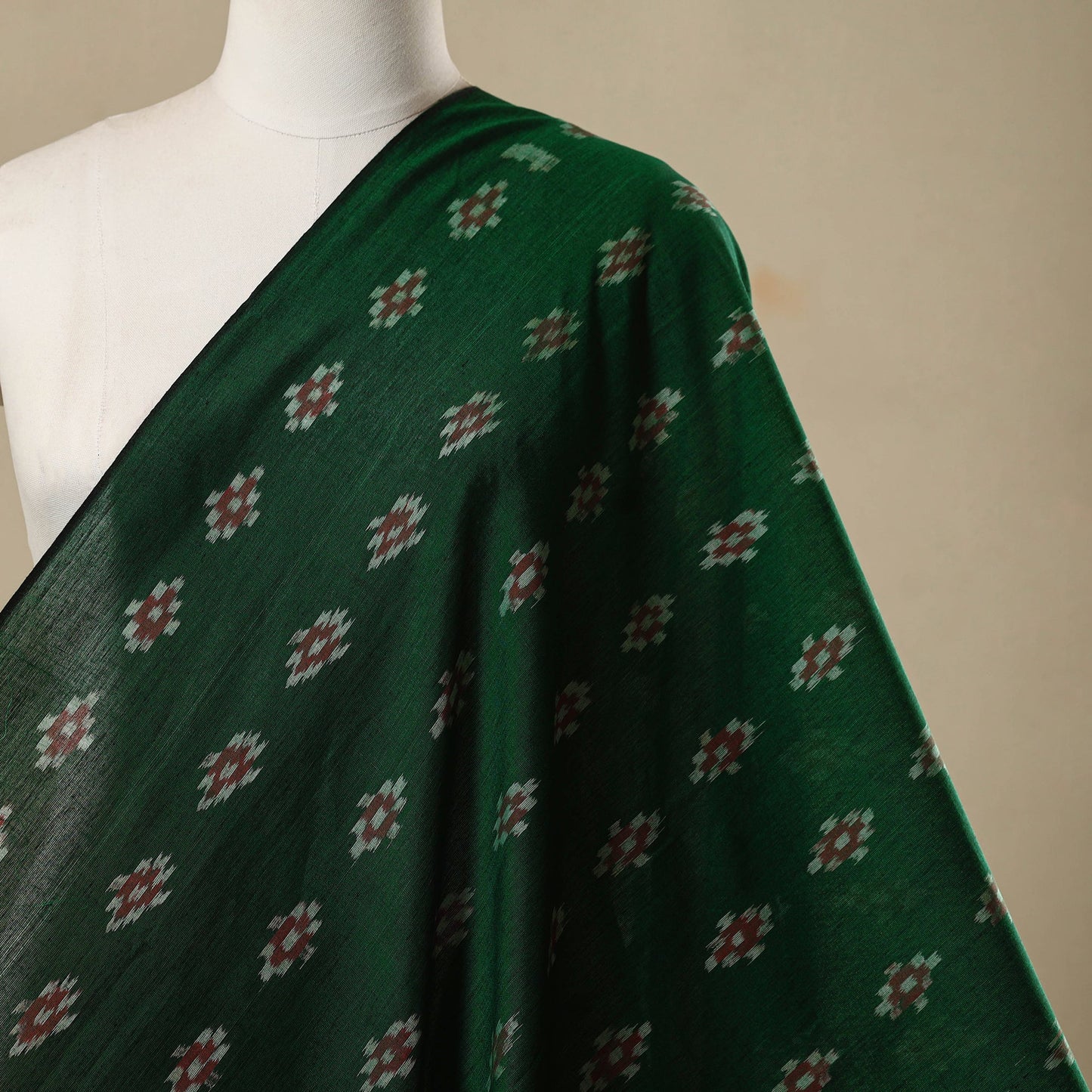 Ikat handloom cotton sambalpuri fabric 13 - handcrafted