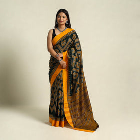 Buy Green Ikat Handloom Cotton Sambalpuri Saree