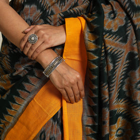 Buy Green Ikat Handloom Cotton Sambalpuri Saree