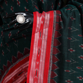 Green - ikat handloom cotton sambalpuri saree 06
