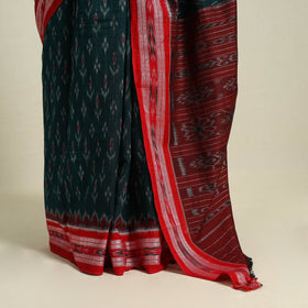 Buy Green Ikat Handloom Cotton Sambalpuri Saree