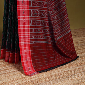 Green - ikat handloom cotton sambalpuri saree 16