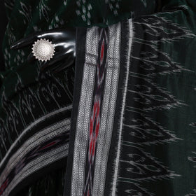 Green - ikat handloom cotton sambalpuri saree 19