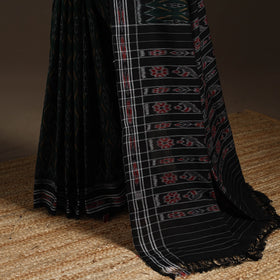 Ikat handloom cotton sambalpuri saree 19 - handcrafted