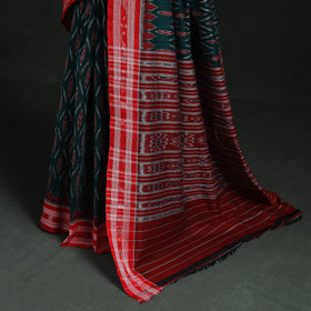Ikat handloom cotton sambalpuri saree 22 - handcrafted