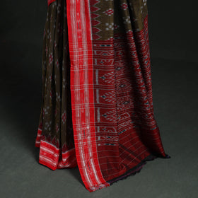 Ikat handloom cotton sambalpuri saree 25 - handcrafted