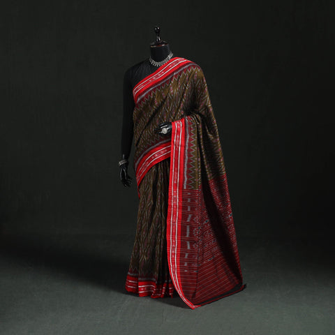 Ikat handloom cotton sambalpuri saree 30 - handcrafted