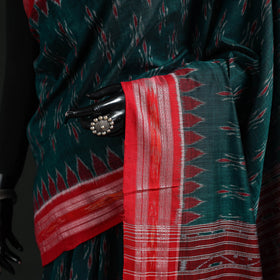 Ikat handloom cotton sambalpuri saree 31 - handcrafted