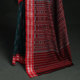 Ikat handloom cotton sambalpuri saree 31 - handcrafted