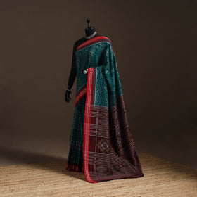 Ikat handloom cotton sambalpuri saree 33 - handcrafted