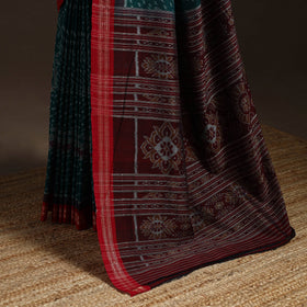 Ikat handloom cotton sambalpuri saree 33 - handcrafted