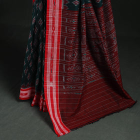 Ikat handloom cotton sambalpuri saree 35 - handcrafted