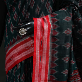 Ikat handloom cotton sambalpuri saree 35 - handcrafted
