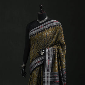 Ikat handloom cotton sambalpuri saree 36 - handcrafted