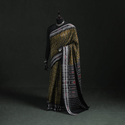 Ikat handloom cotton sambalpuri saree 36 - handcrafted