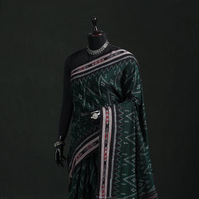 Ikat handloom cotton sambalpuri saree 40 - handcrafted