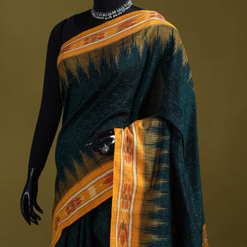 Ikat handloom pure cotton sambalpuri saree 05 - handcrafted