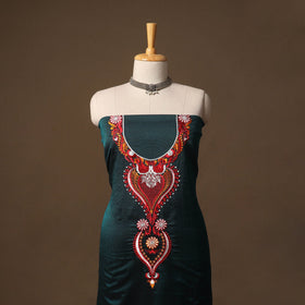 Ilkal kasuti embroidery khun silk 2pc unstitched dress