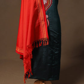 Ilkal kasuti embroidery khun silk 2pc unstitched dress