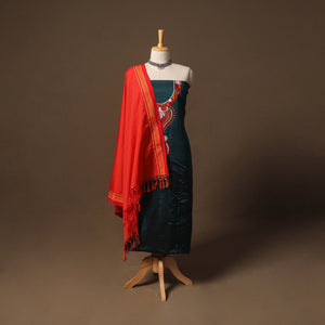 Ilkal kasuti embroidery khun silk 2pc unstitched dress