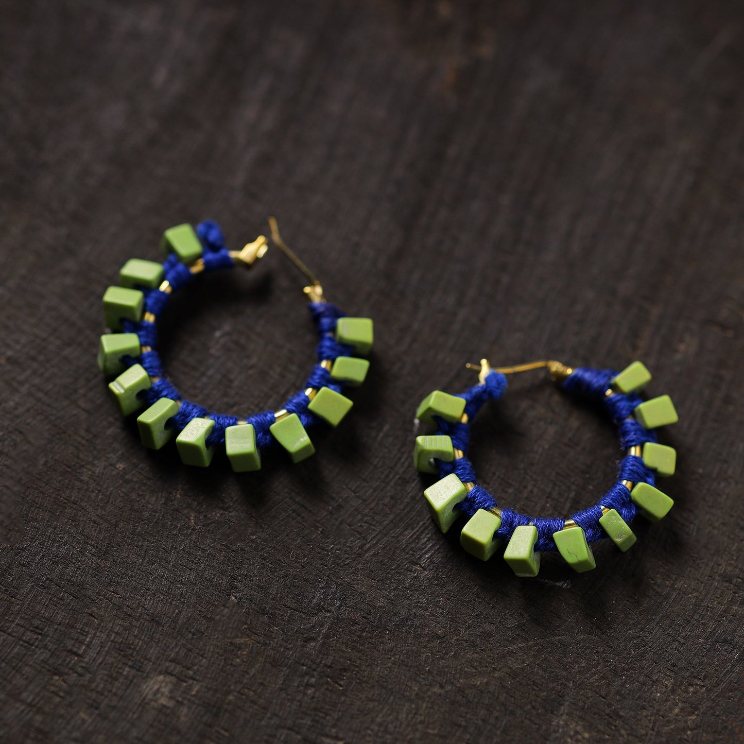 Buy Ishita Handmade Thread & Stone Work Earrings 19 Online at iTokri.com