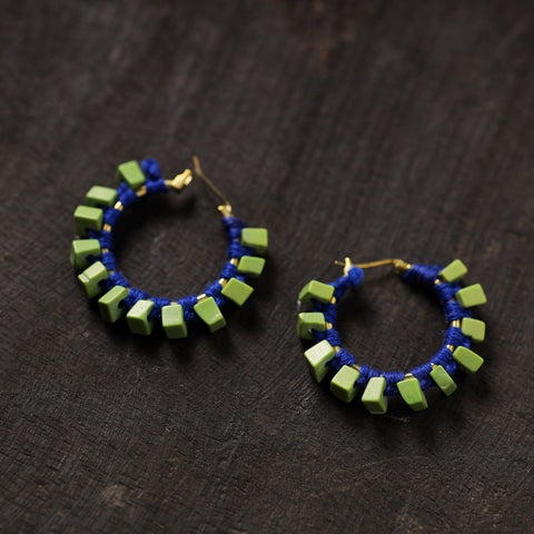 Buy Ishita Handmade Thread & Stone Work Earrings 19 Online at iTokri.com