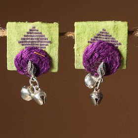 Green Nikhat Thread Work GS Fabart Earrings 