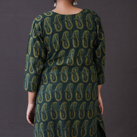Green - itokri casuals - authentic natural long kurti