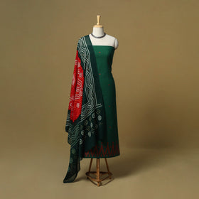 Jacquard cotton 2pc unstitched dress material 03