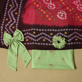 Jacquard cotton 2pc unstitched dress material 05