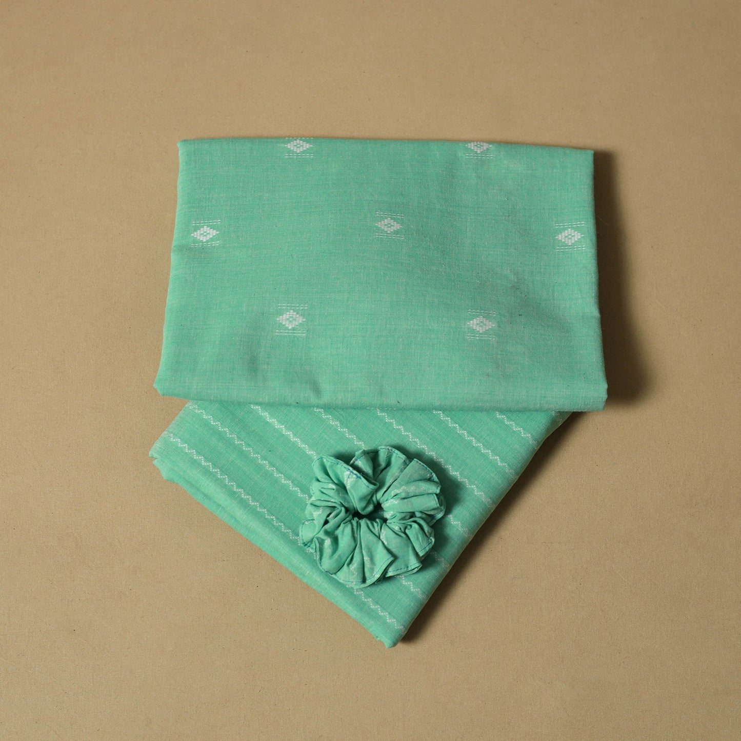 Jacquard cotton 2pc unstitched dress material 13