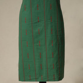 Jacquard cotton 2pc unstitched dress material with earrings