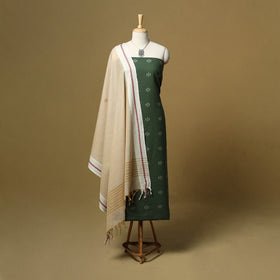 Jacquard cotton 2pc unstitched dress material