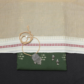 Jacquard cotton 2pc unstitched dress material