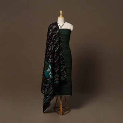 Jacquard cotton 2pc unstitched dress material