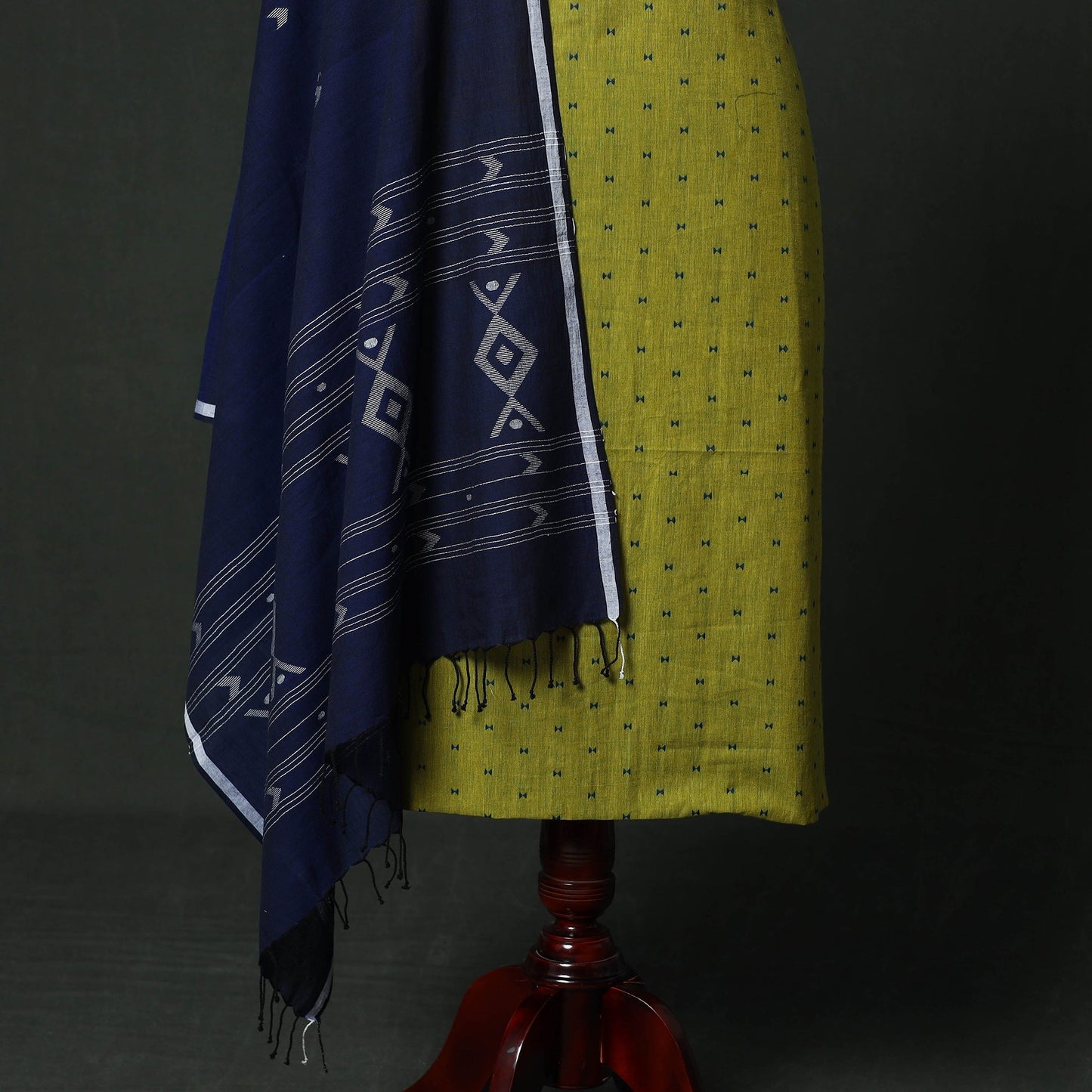 Jacquard cotton 2pc unstitched dress material