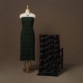 Jacquard cotton 2pc unstitched dress material
