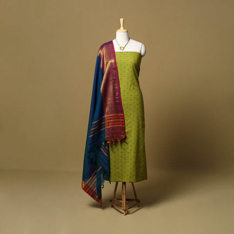 Jacquard cotton 2pc unstitched dress material