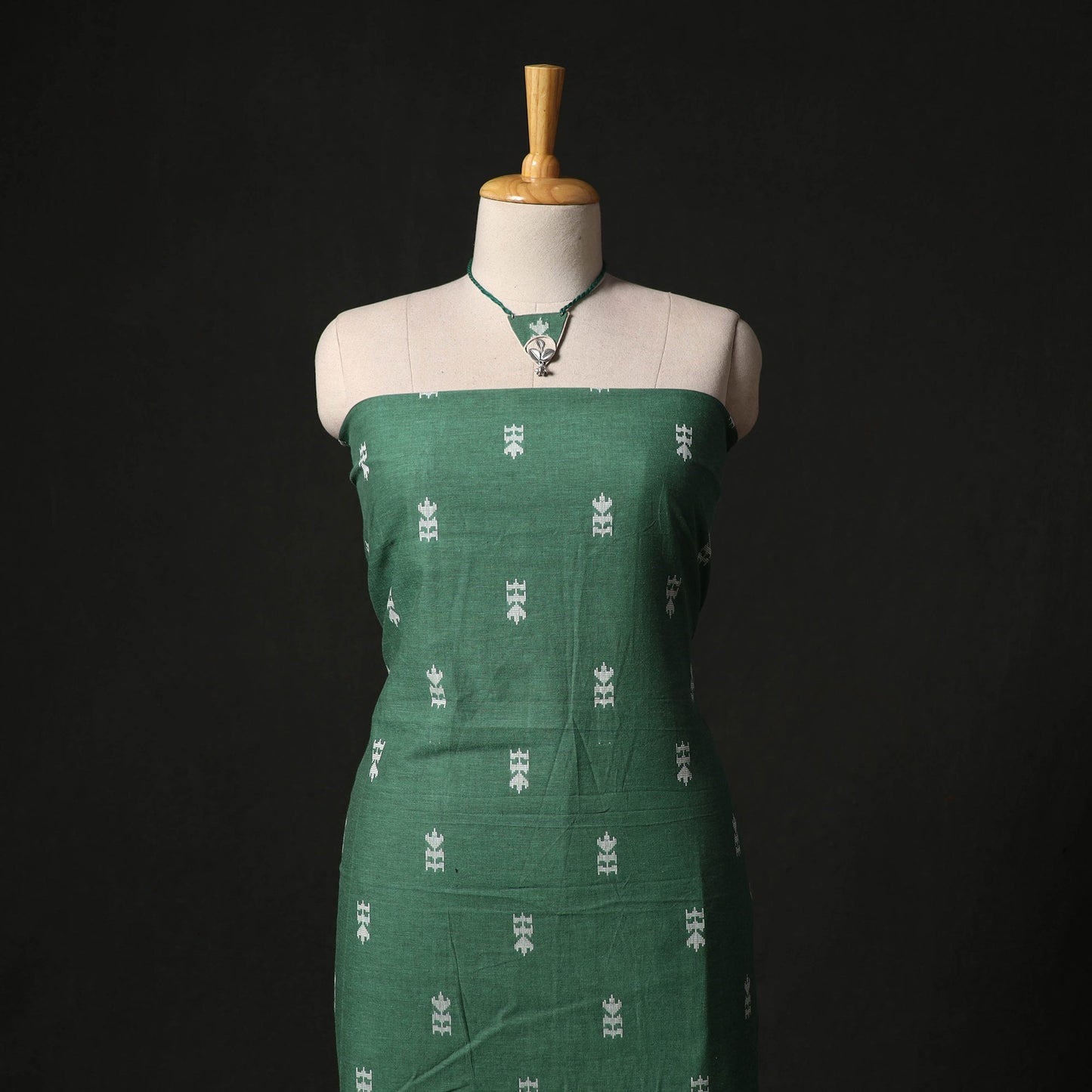 Jacquard cotton 2pc unstitched dress material