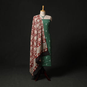 Jacquard cotton 2pc unstitched dress material