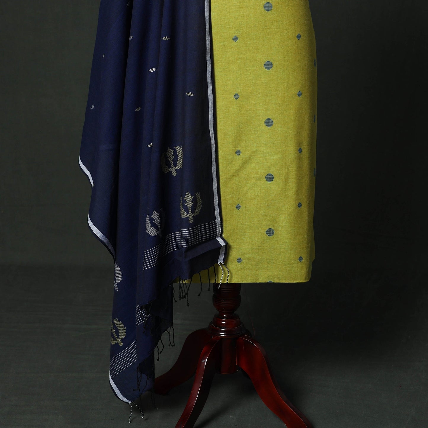 Jacquard cotton 2pc unstitched dress material