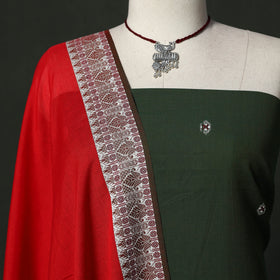 Jacquard cotton 2pc unstitched dress material