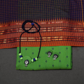 Jacquard cotton 2pc unstitched dress material