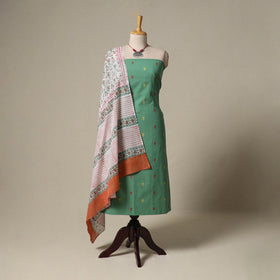 Jacquard cotton 2pc unstitched dress material