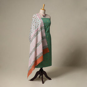 Jacquard cotton 2pc unstitched dress material